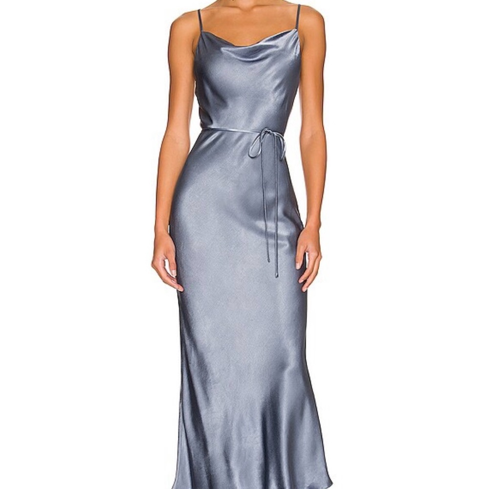 Shona Joy La Lune Bias Cowl Midi Dress